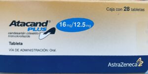 Atacand Candesartan 16 mg caja con 28 tabletas
