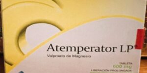 Atemperator LP Valproato de magnesio 600 mg caja con 30 tabletas
