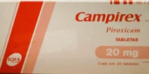 Campirex Piroxicam 20 mg caja con 20 tabletas