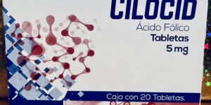 Cilocid Acido folico 5 mg caja con 20 tabletas