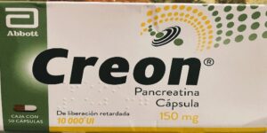 Creon Pancreatina 150 mg caja con 50 tabletas