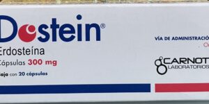 Dostein Erdosteina 300 mg caja con 20 capsulas