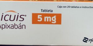 Elicuis Apixaban 5mg caja con 20 tabletas