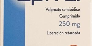 Epival Valproato semisodico 250 mg caja con frasco con 30 comprimidos
