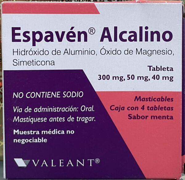 Espaven Aluminio, Magnesio y Dimeticona caja con 4 tabletas