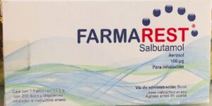 Farmarest Salbutamol 100 micro g Aerosol 100 mcg para inhalacion