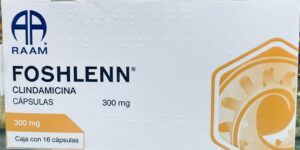 Foshlenn Clindamicina 300 mg caja con 16 tabletas