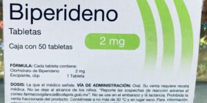 Generico Biperideno 2 mg caja con 50 tabletas