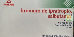 Generico Bromuro de Ipratropio 0,5 mg / Salbutamol 2,5 mg caja con 10 ampolletas