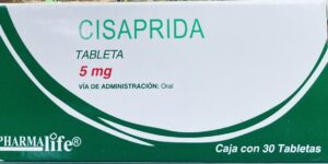 Generico Cisaprida 5 mg caja con 30 tabletas