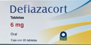 Generico Deflazacort 6 mg caja con 20 tabletas