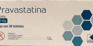 Generico Pravastatina 10 mg caja con 30 tabletas