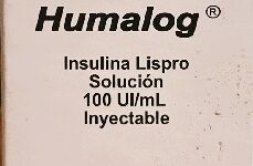 Humalog Insulina lispro 100 UI/ml caja con frasco ampula con 10 ml