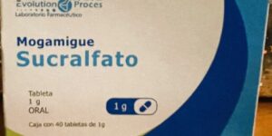 Mogamigue Sucralfato 1 g caja con 40 tabletas