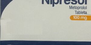 Nipresol metoprolol 100 mg caja con 20 tabletas