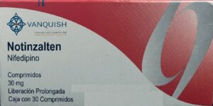 Notinzalten Nifedipino 30 mg caja con 30 capsulas