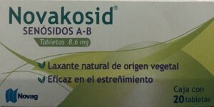 Novakosid Senosidos A y B 8.6 mg caja con 20 tabletas