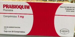 Prabioquim Prazosina 1 mg caja con 30 tabletas