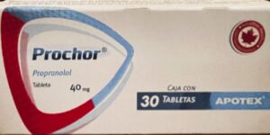 Prochor Propranolol 40 mg caja con 30 tabletas