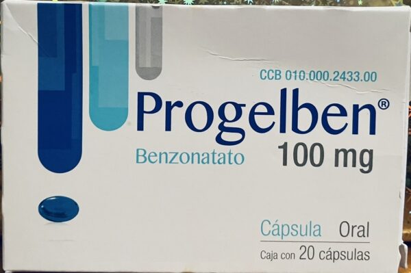 Progelben Benzonatato 100 mg caja con 20 capsulas