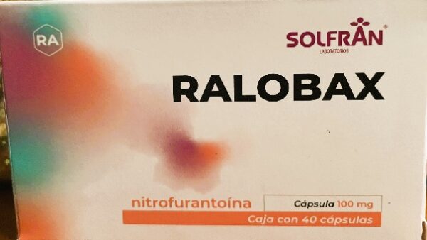 Ralobax nitrofurantoina 100 mg caja con 40 tabletas
