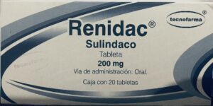 Renidac sulindaco 200 mg caja con 20 tabletas