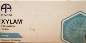 Xylam Hidroxizina 10 mg caja con 30 tabletas
